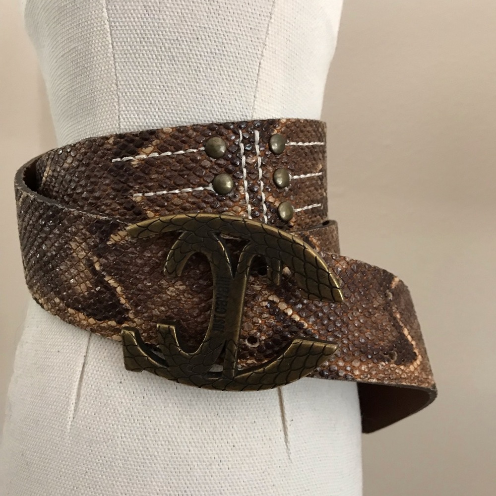 Just Cavalli Snakeskin Belt